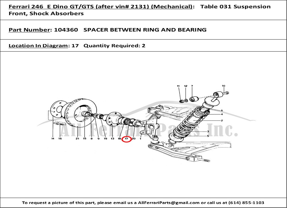 Ferrari Part 104360