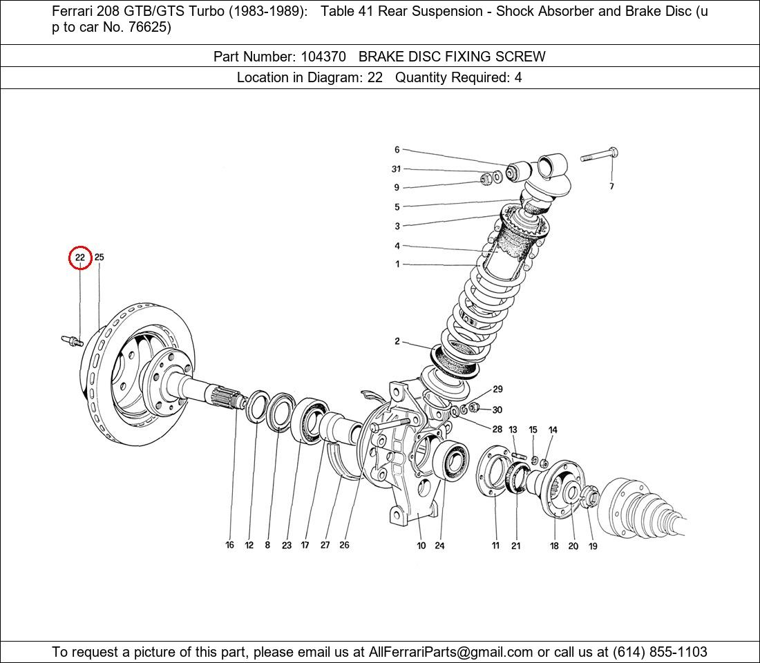 Ferrari Part 104370