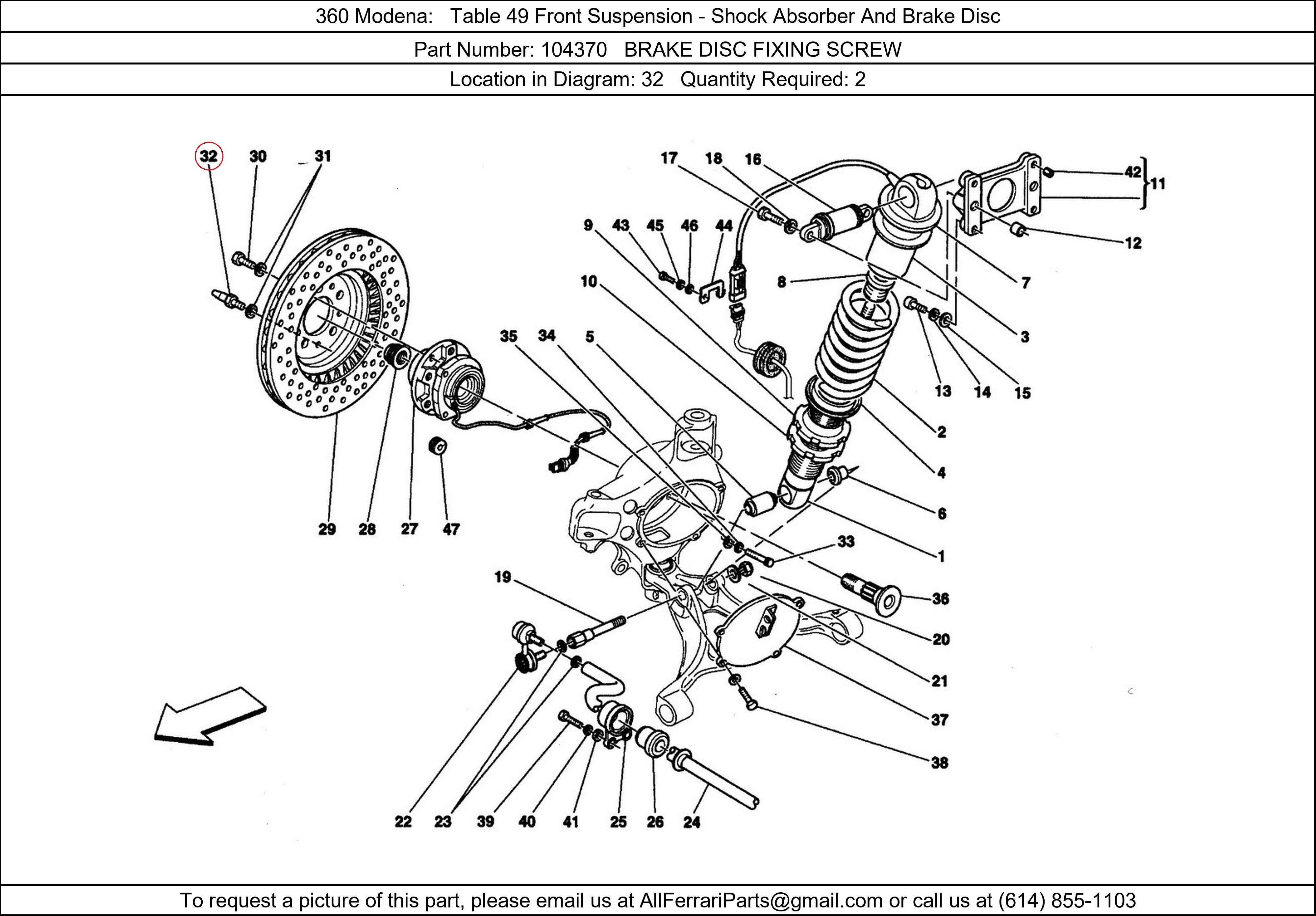 Ferrari Part 104370