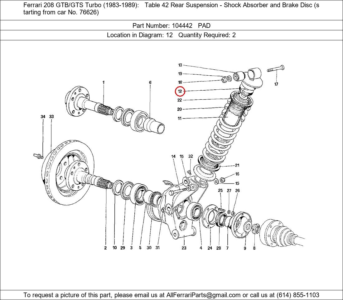 Ferrari Part 104442