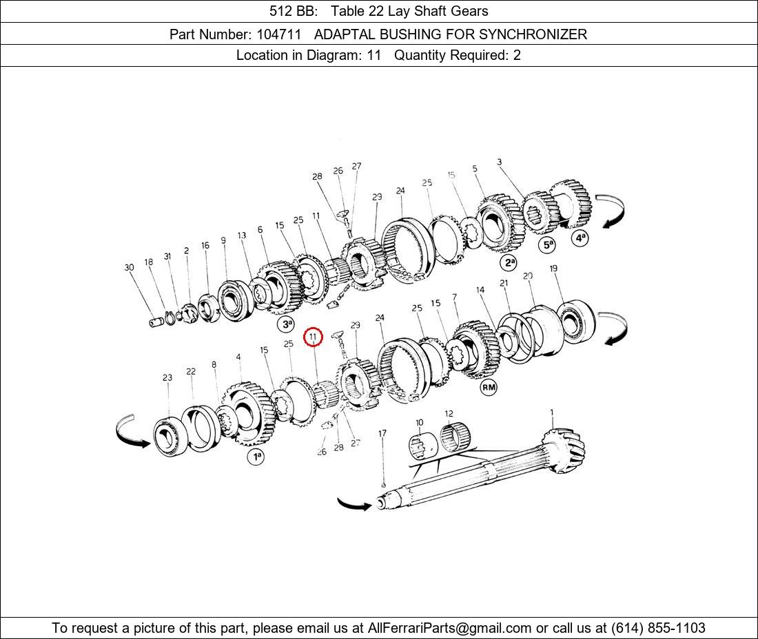 Ferrari Part 104711