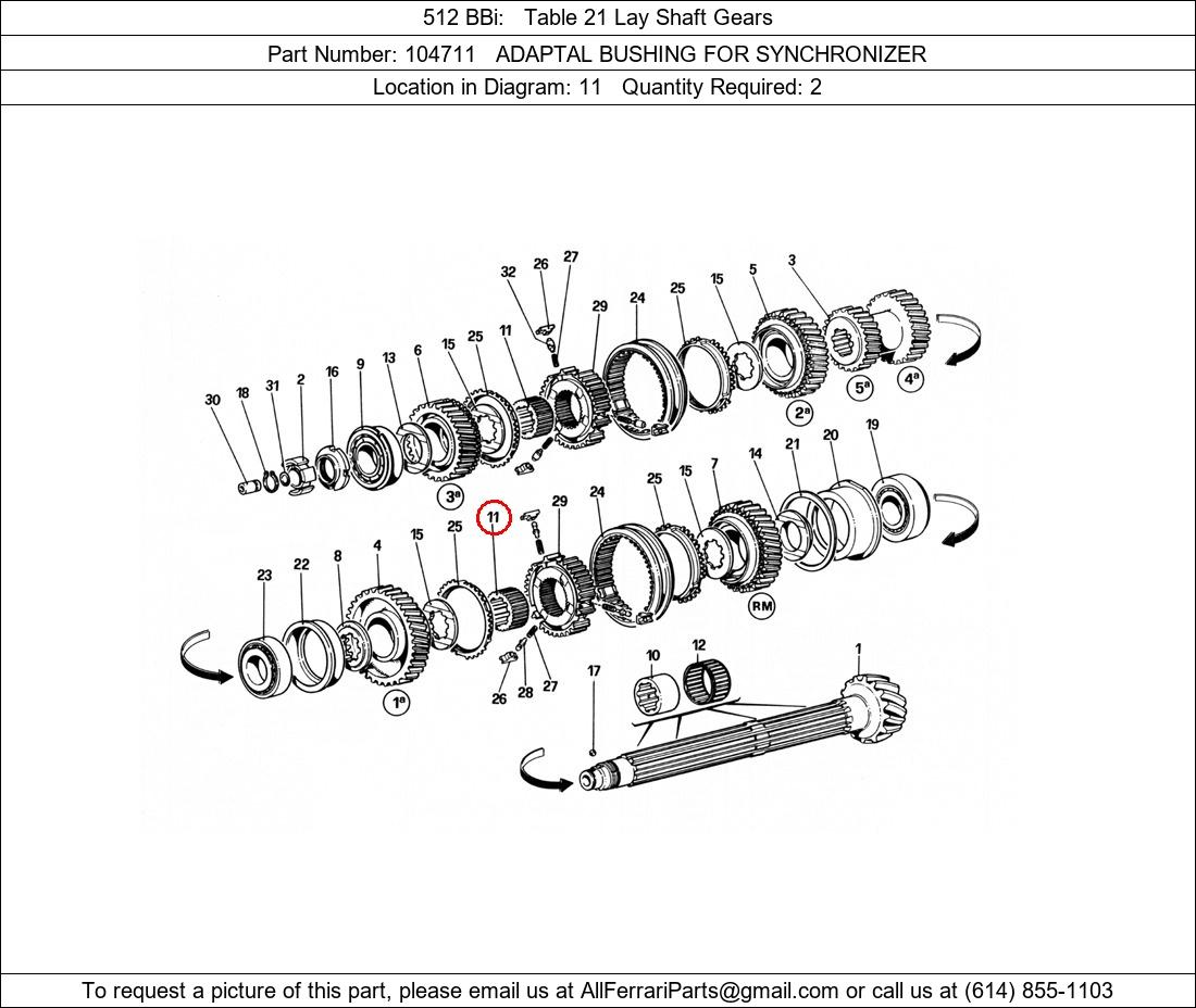 Ferrari Part 104711