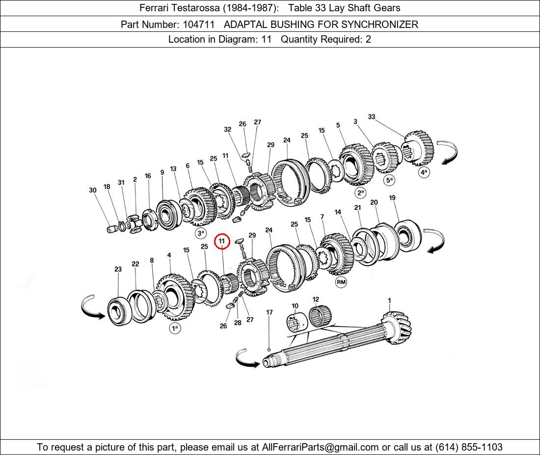 Ferrari Part 104711