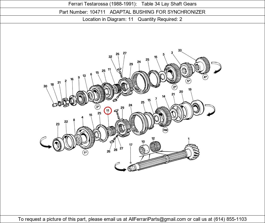 Ferrari Part 104711