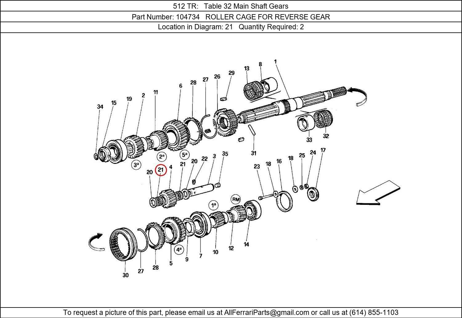 Ferrari Part 104734