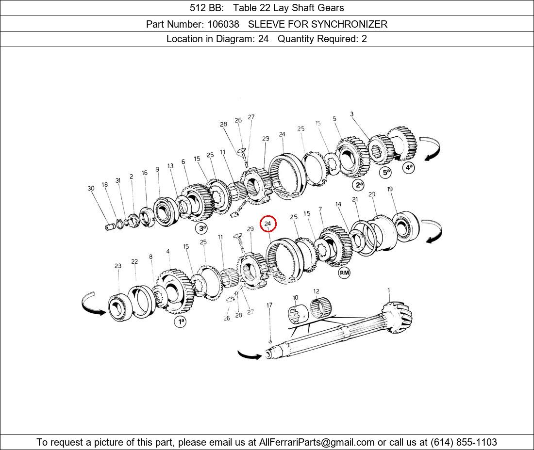 Ferrari Part 106038