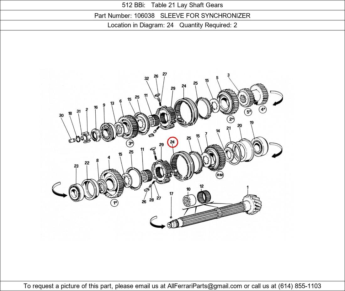 Ferrari Part 106038