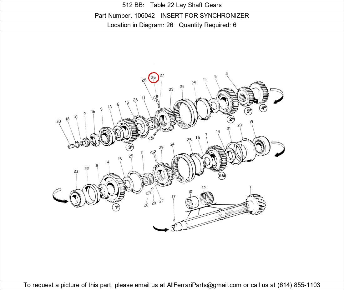 Ferrari Part 106042