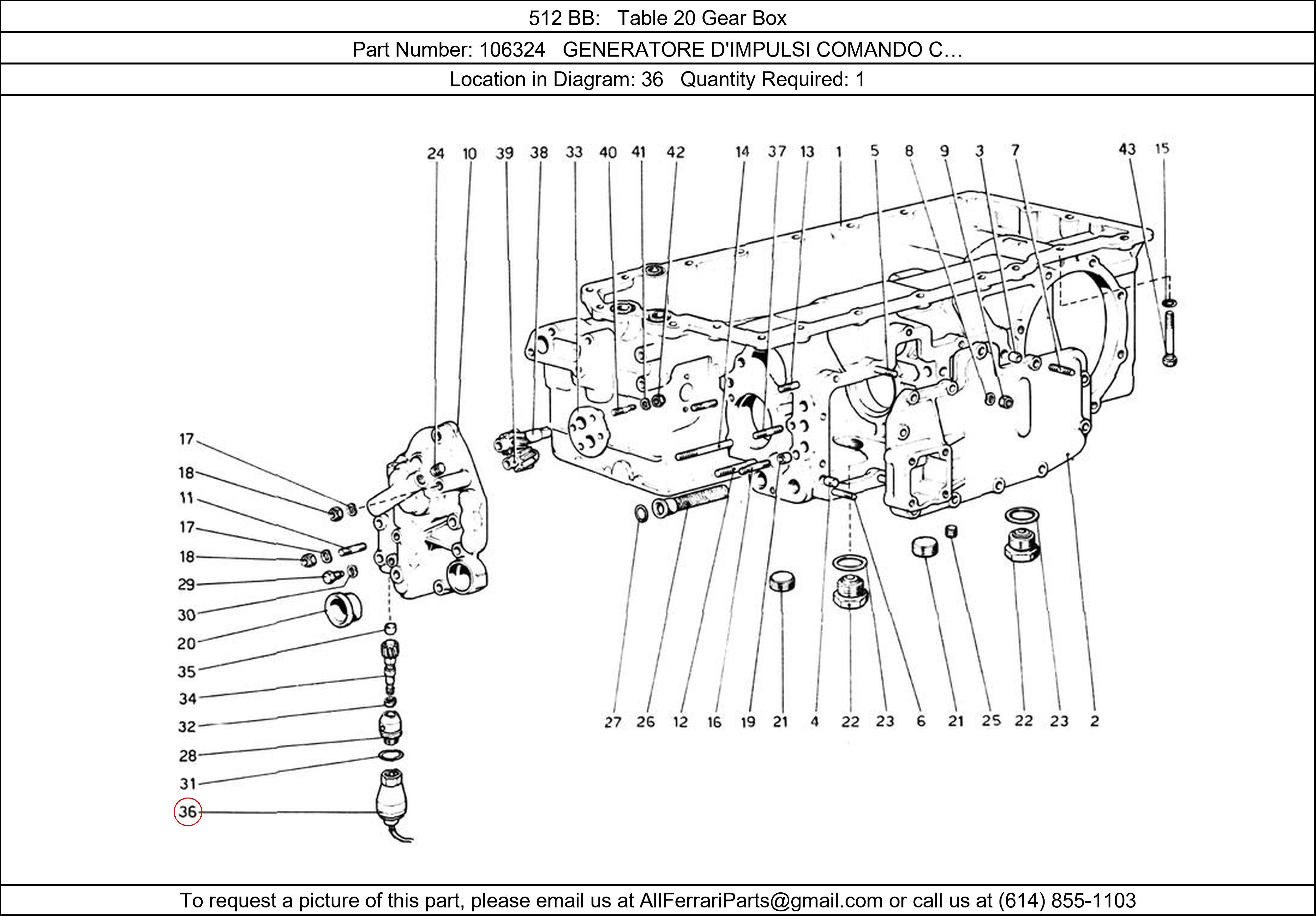 Ferrari Part 106324