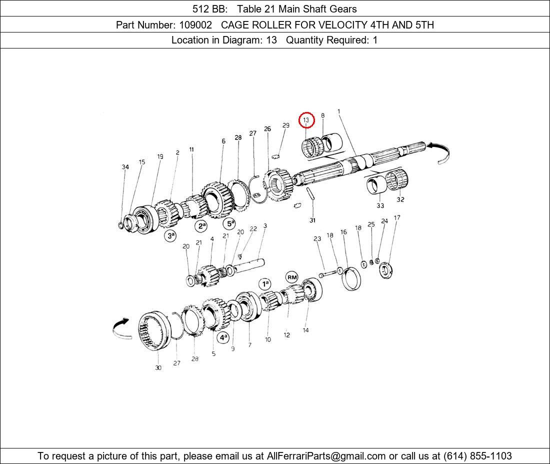 Ferrari Part 109002