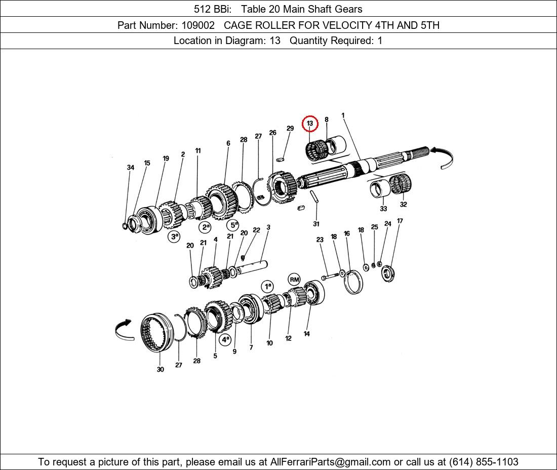 Ferrari Part 109002