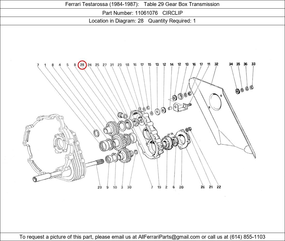 Ferrari Part 11061076