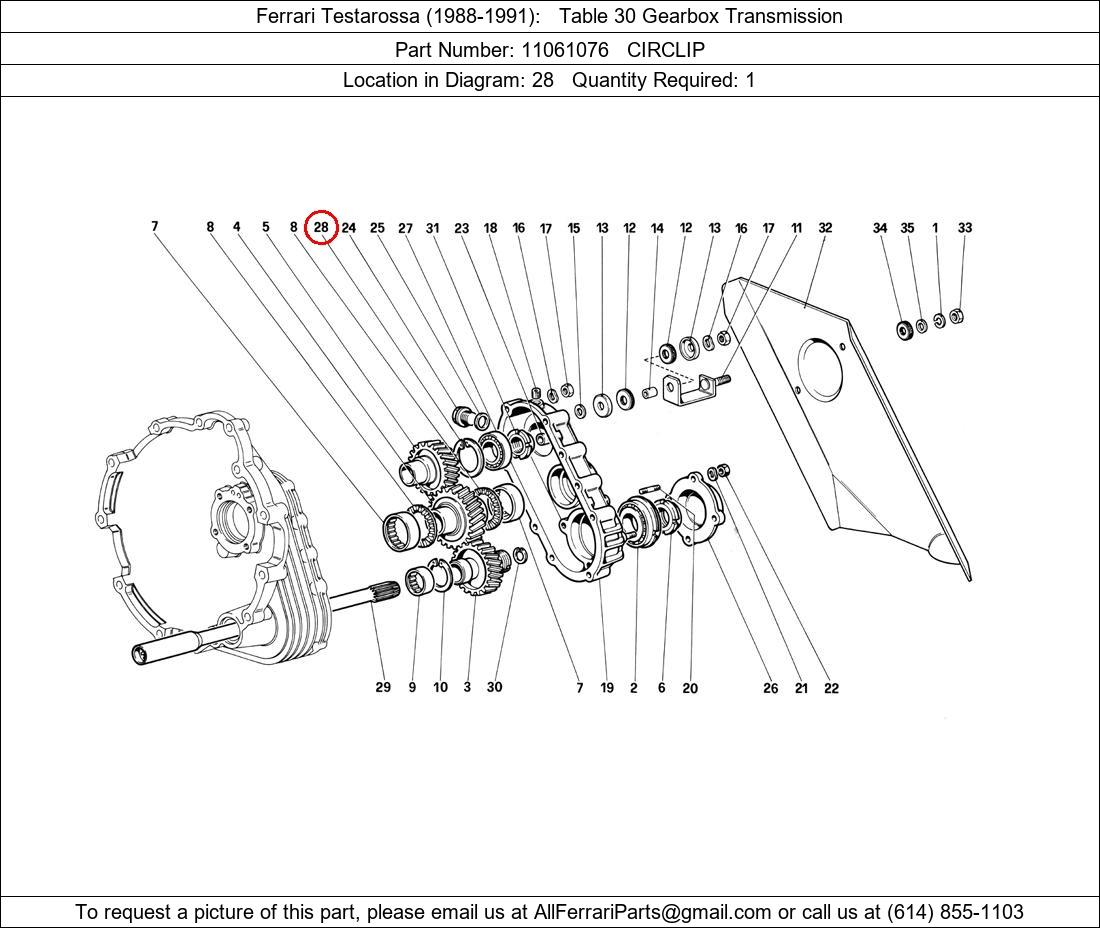 Ferrari Part 11061076