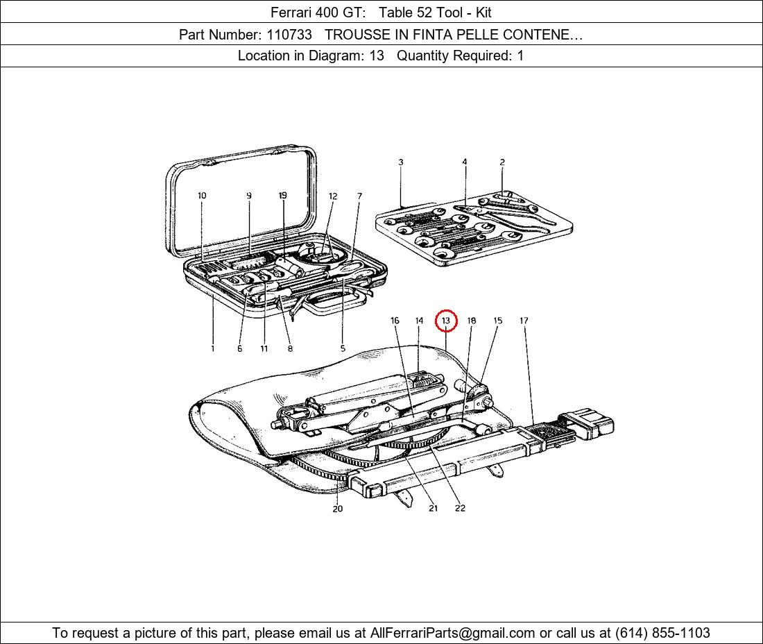 Ferrari Part 110733