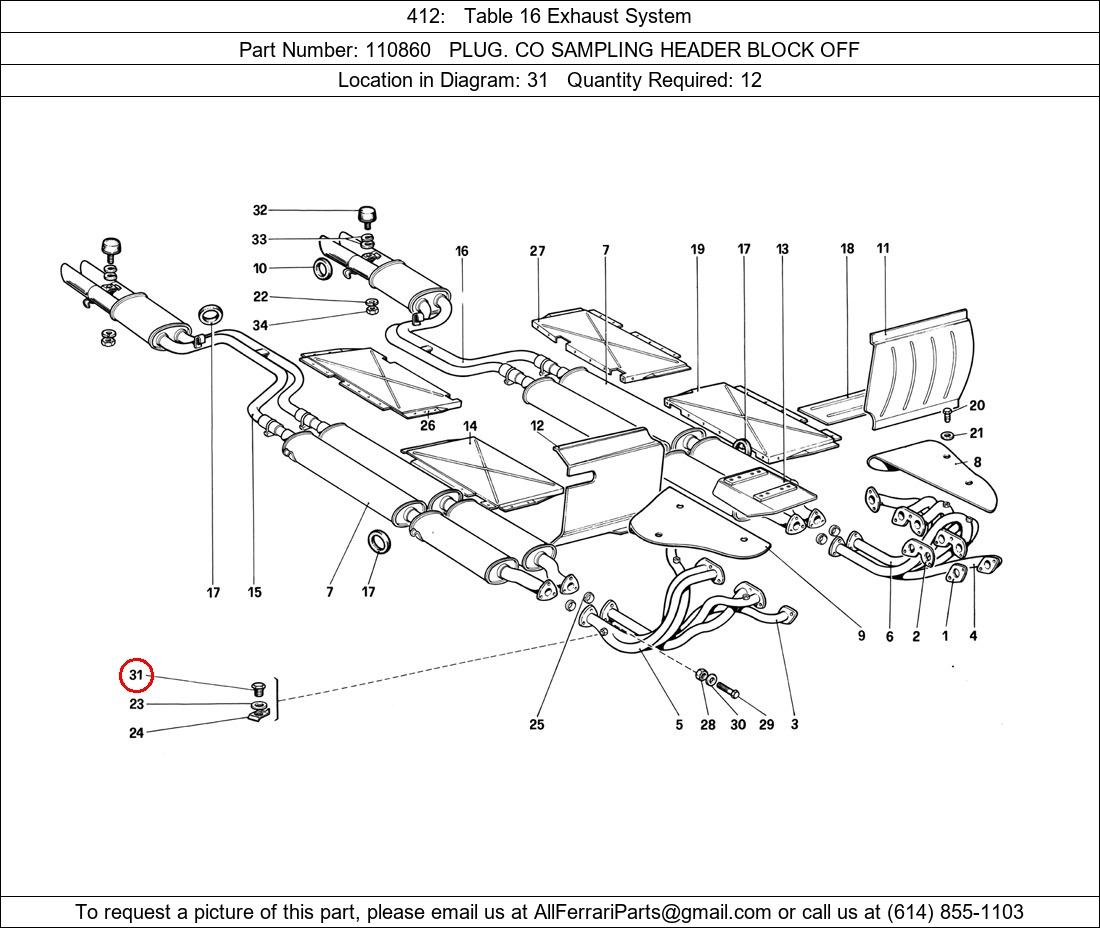 Ferrari Part 110860