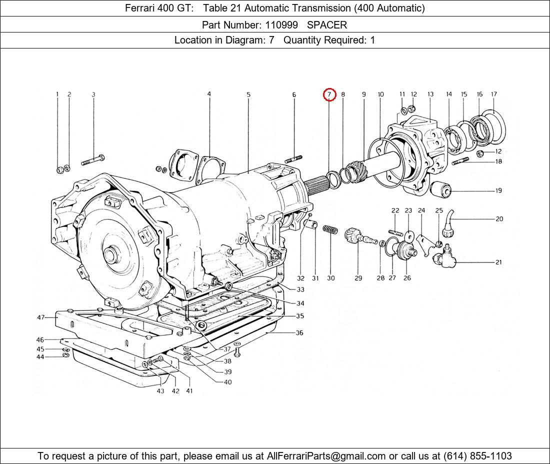 Ferrari Part 110999