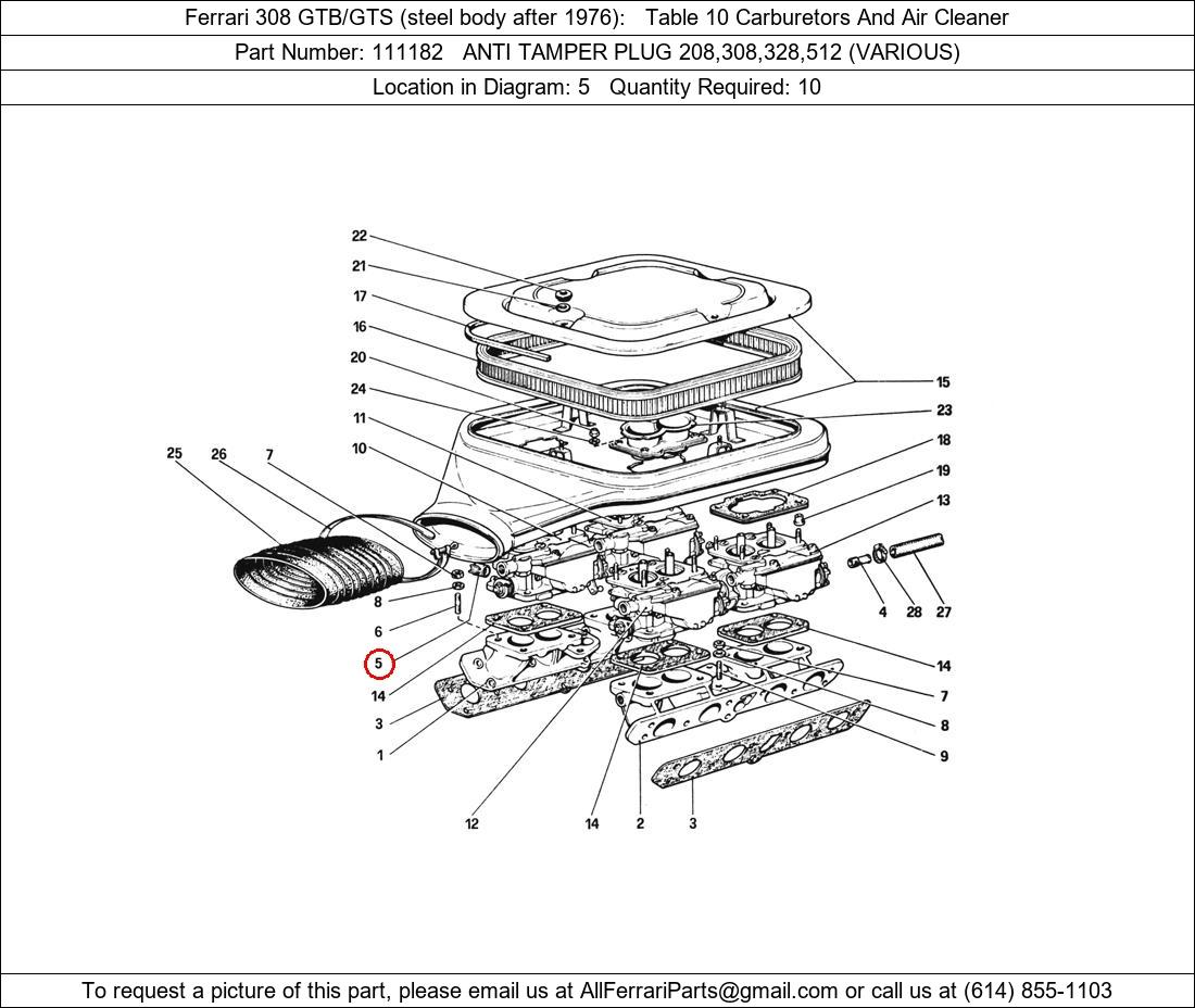 Ferrari Part 111182