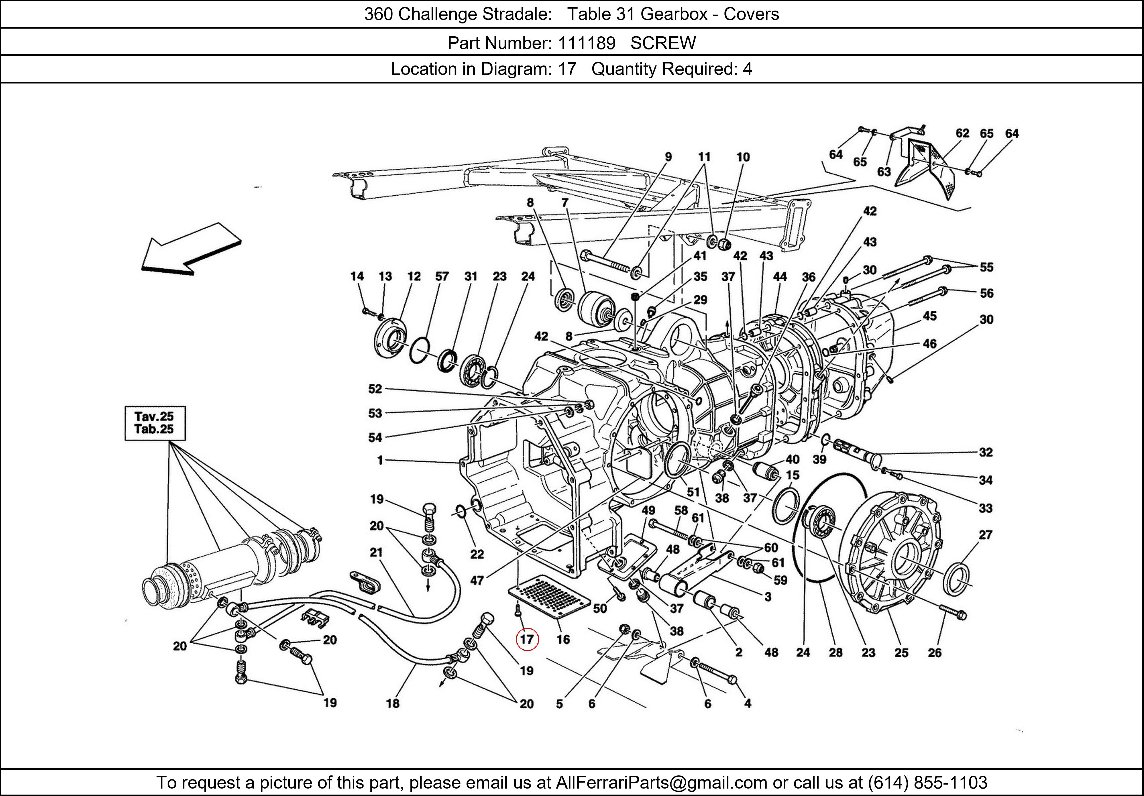 Ferrari Part 111189