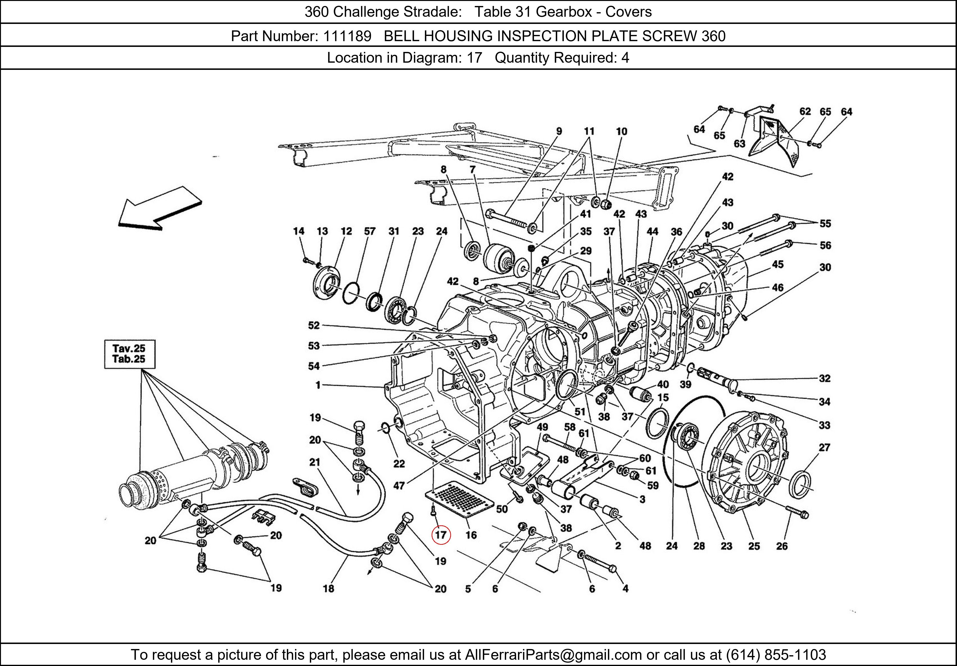 Ferrari Part 111189