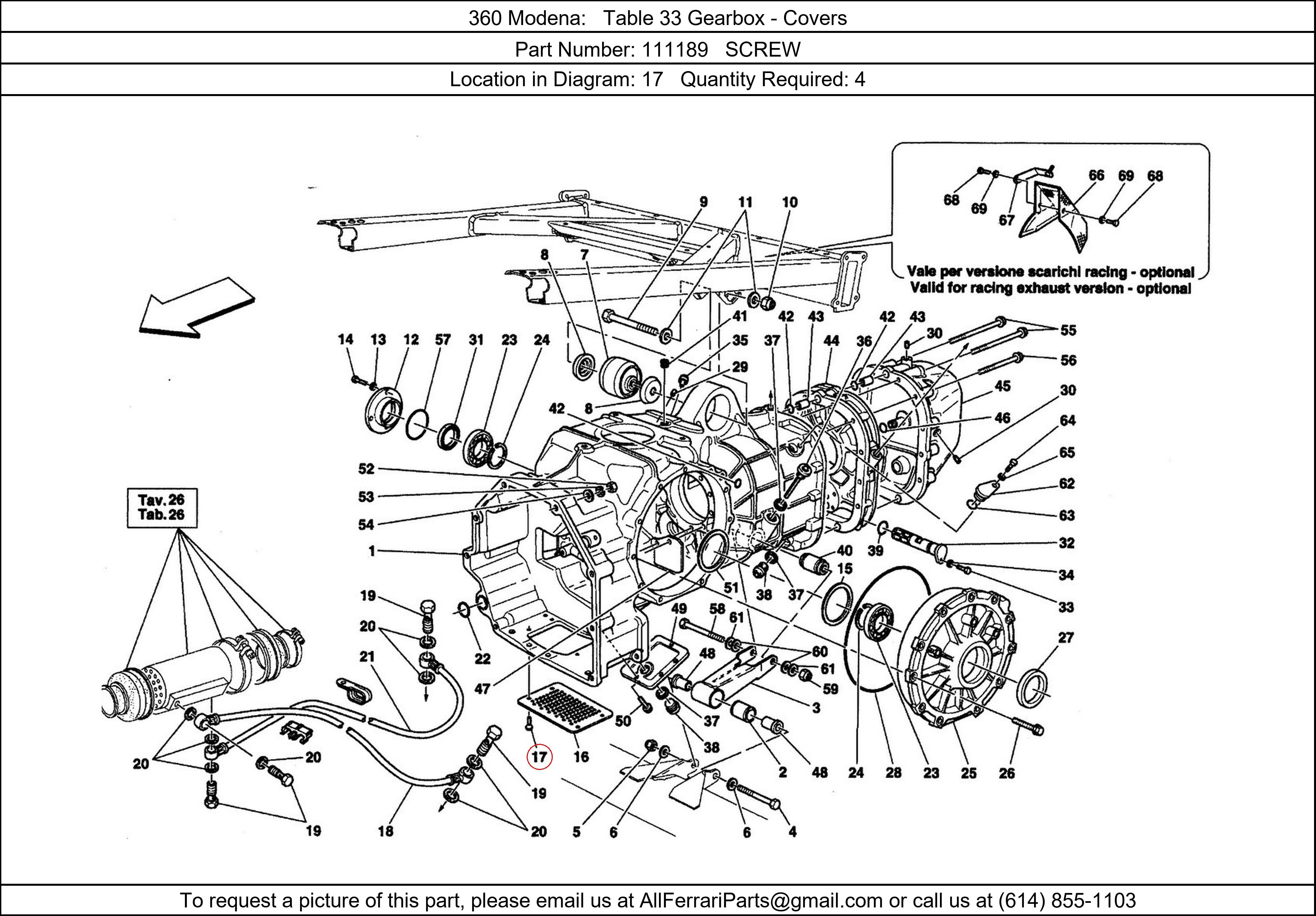 Ferrari Part 111189