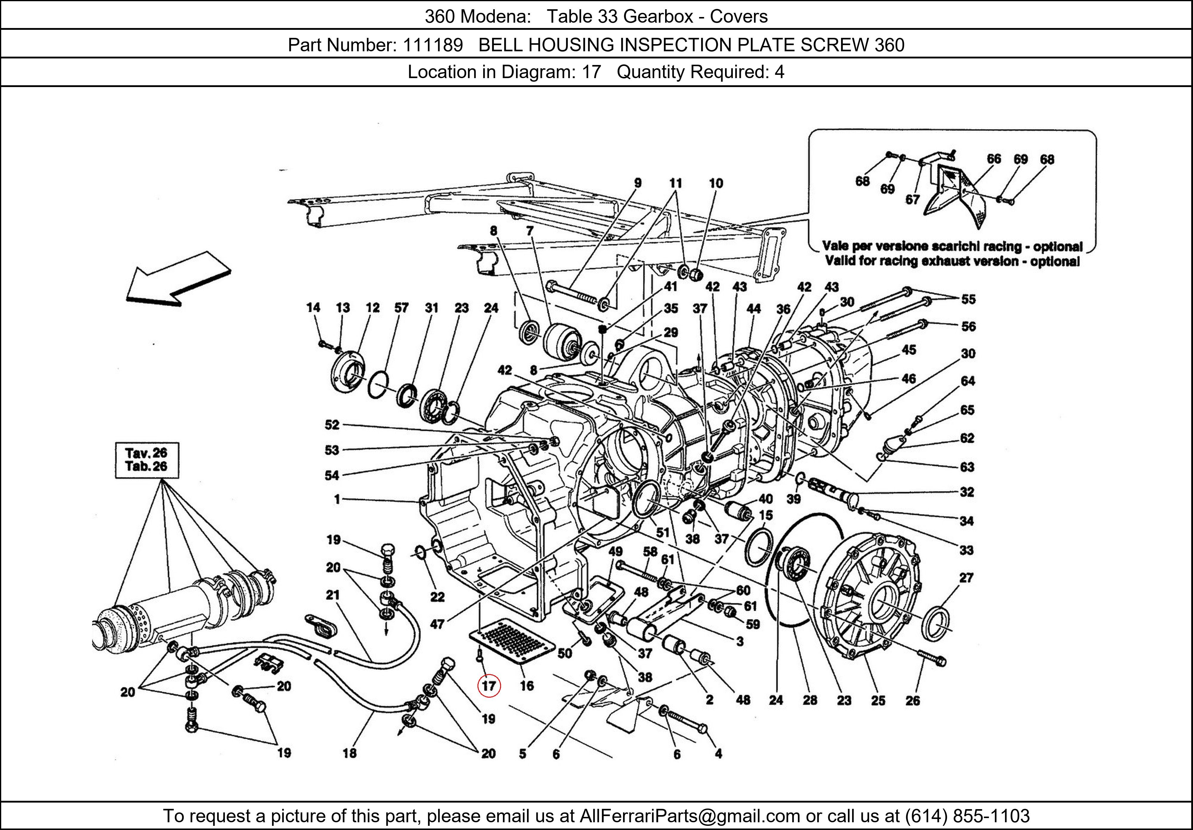 Ferrari Part 111189