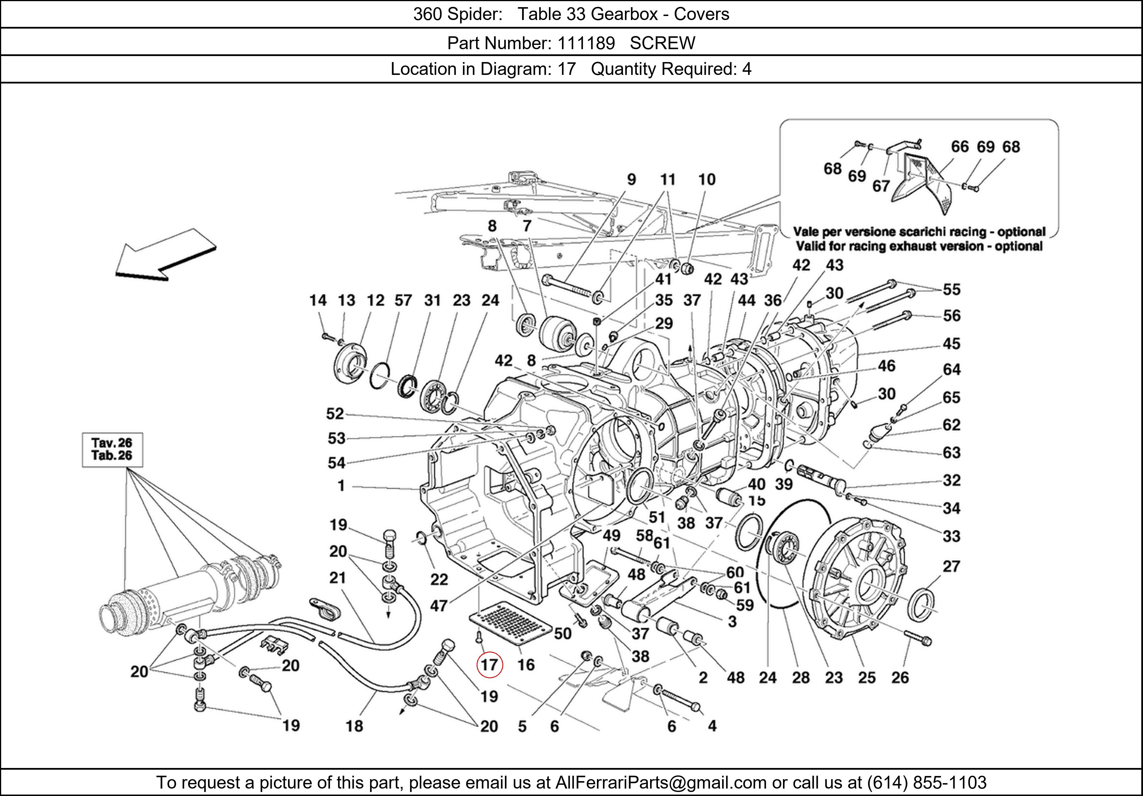 Ferrari Part 111189