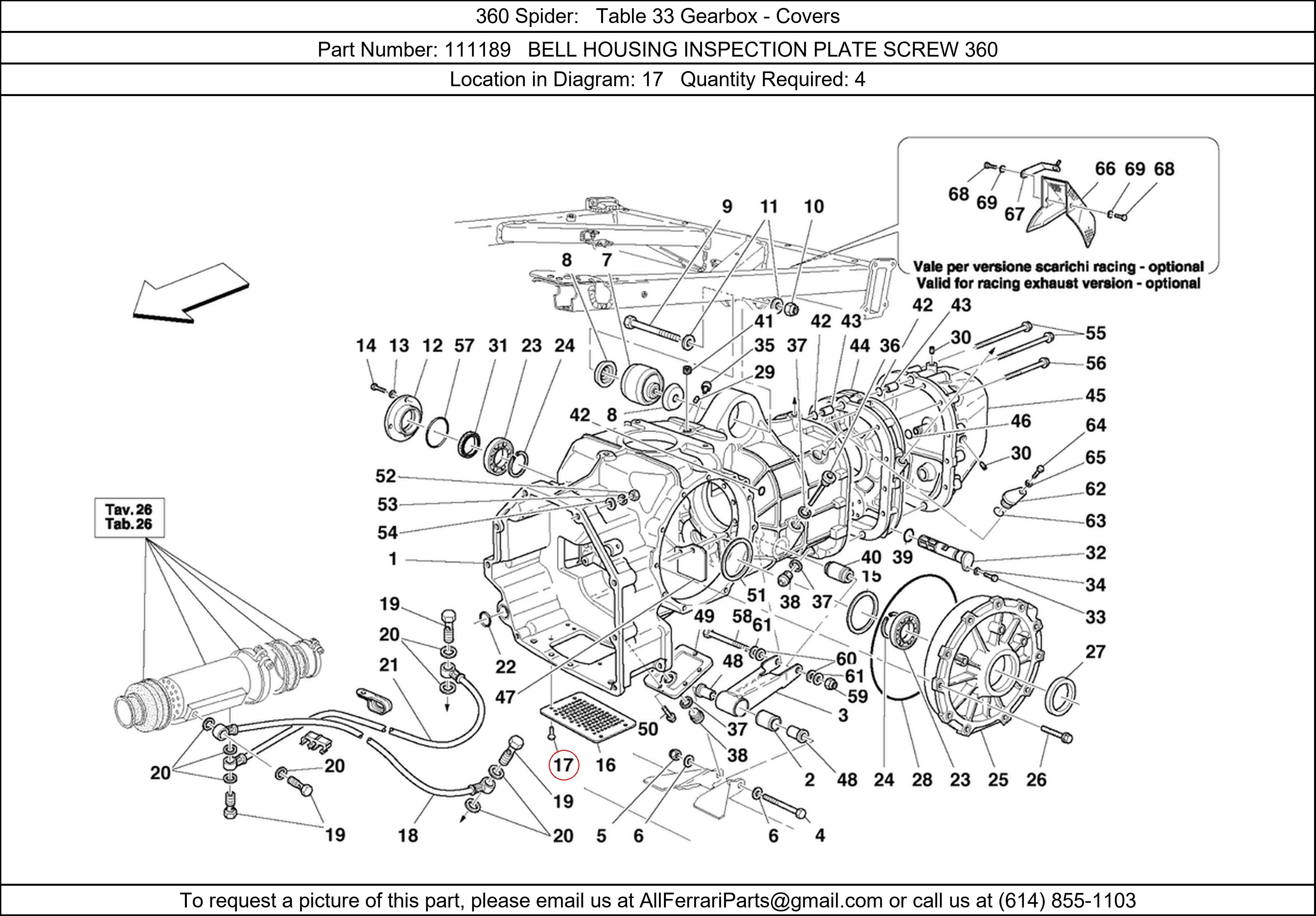 Ferrari Part 111189