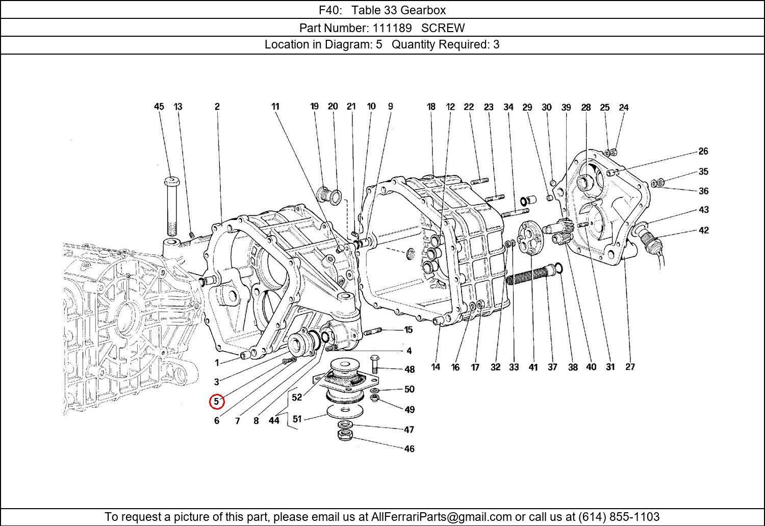 Ferrari Part 111189