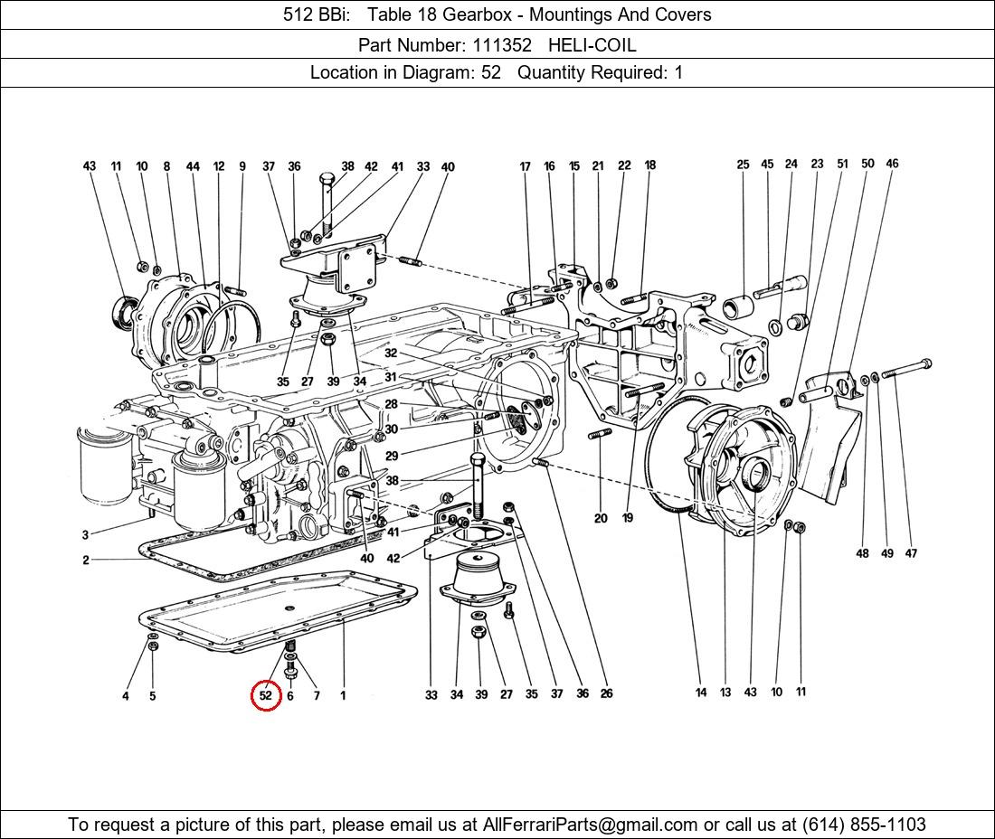 Ferrari Part 111352