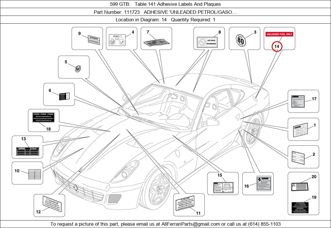 Ferrari Part 111723