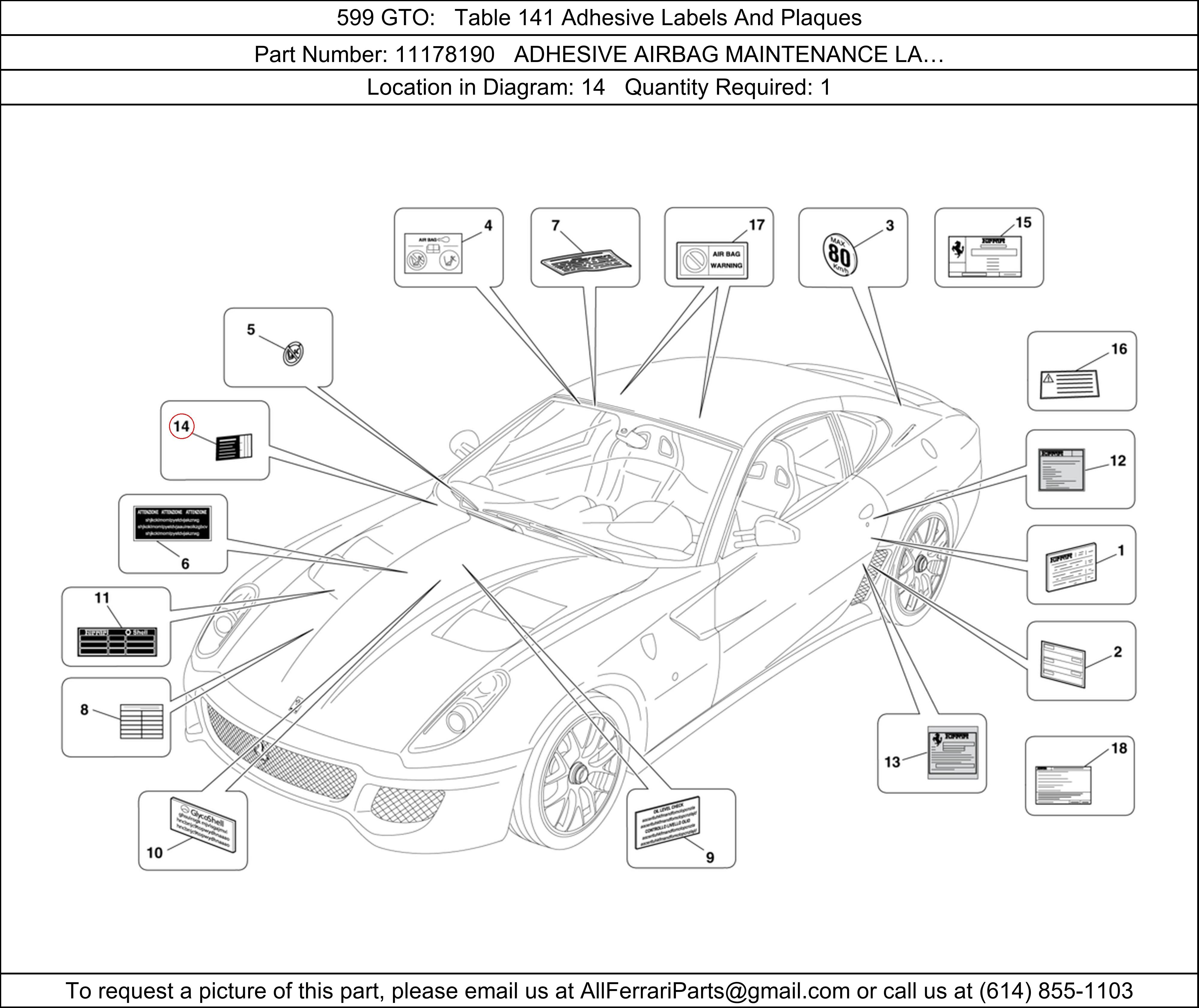 Ferrari Part 11178190