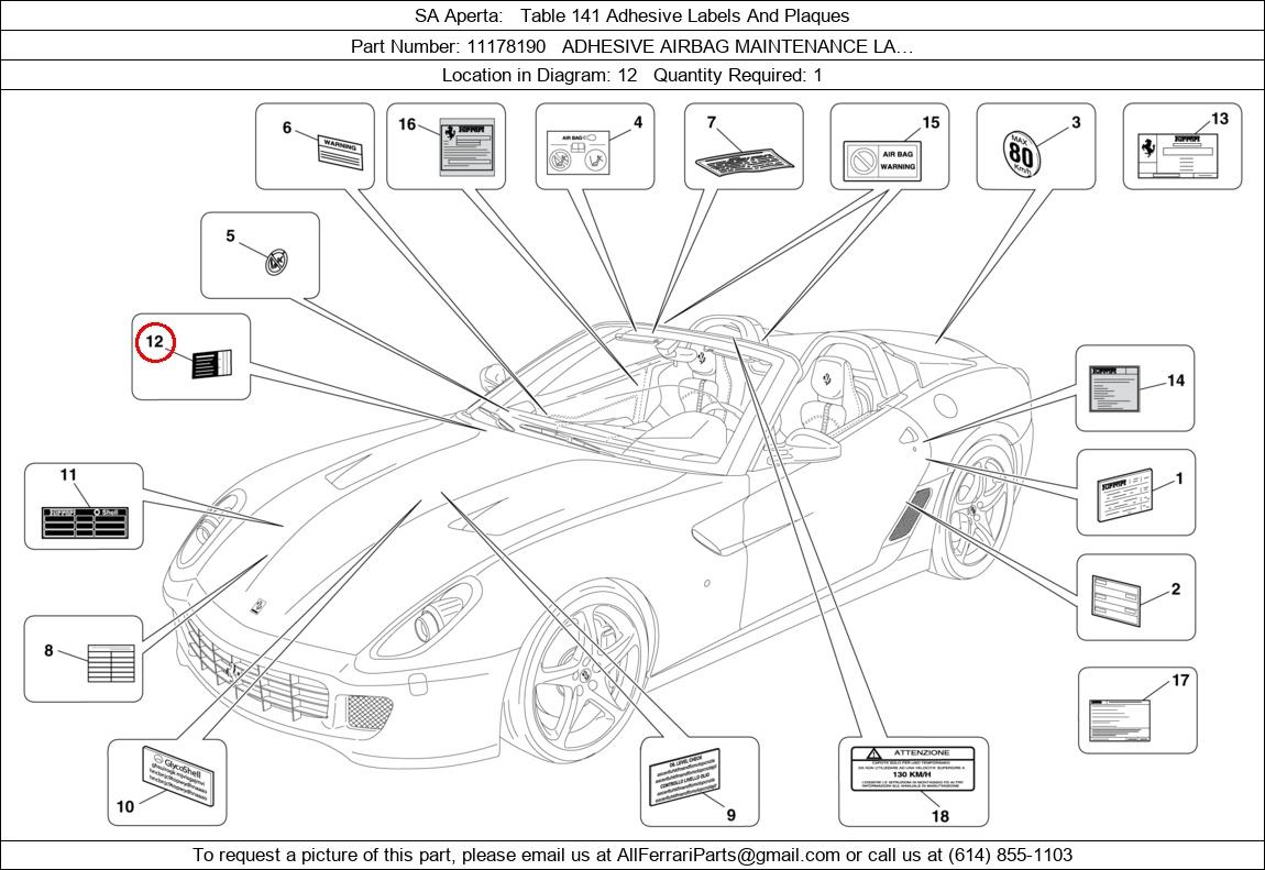 Ferrari Part 11178190