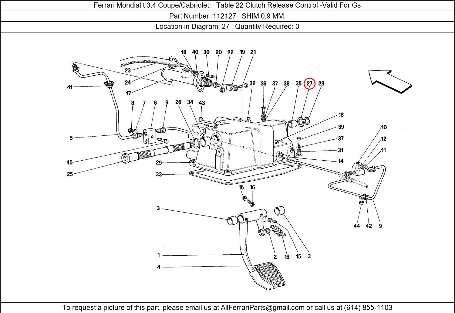 Ferrari Part 112127