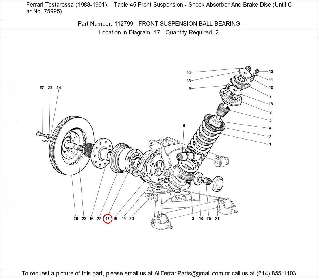 Ferrari Part 112799