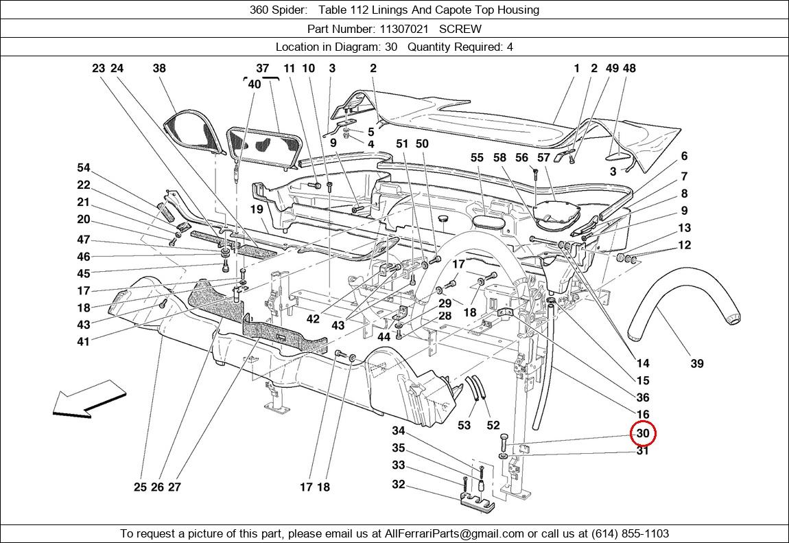 Ferrari Part 11307021