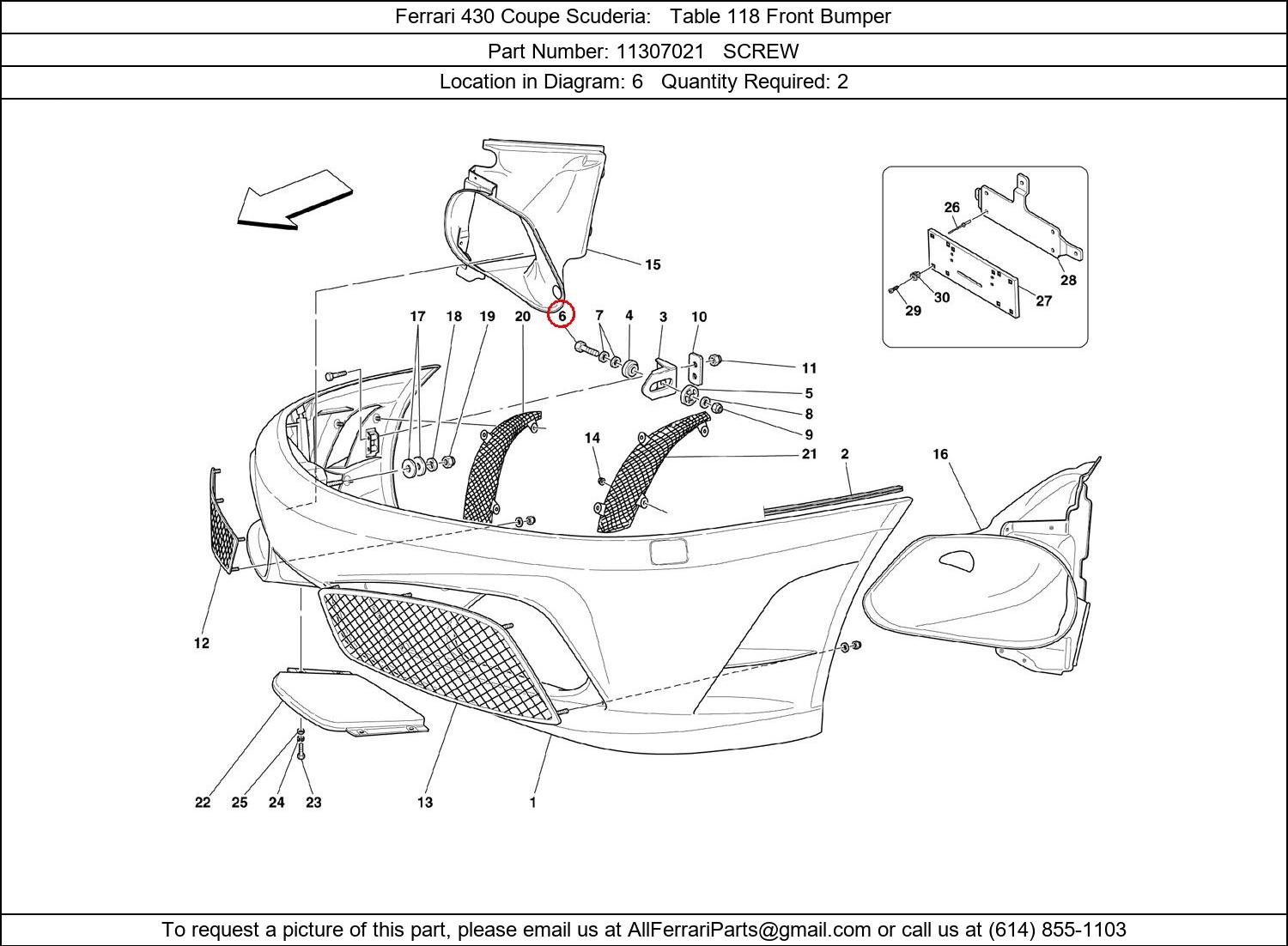 Ferrari Part 11307021