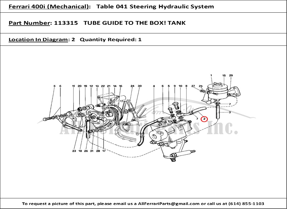 Ferrari Part 113315