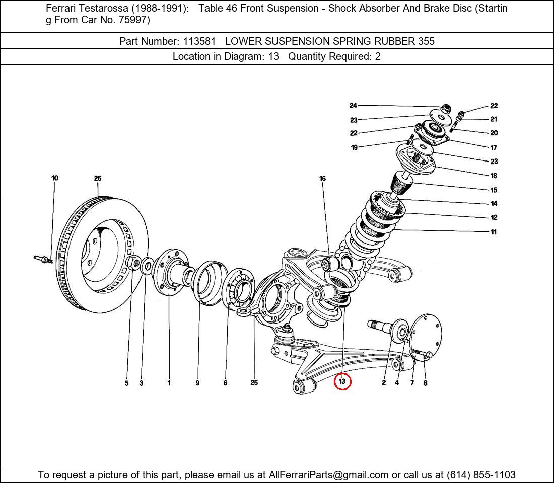 Ferrari Part 113581