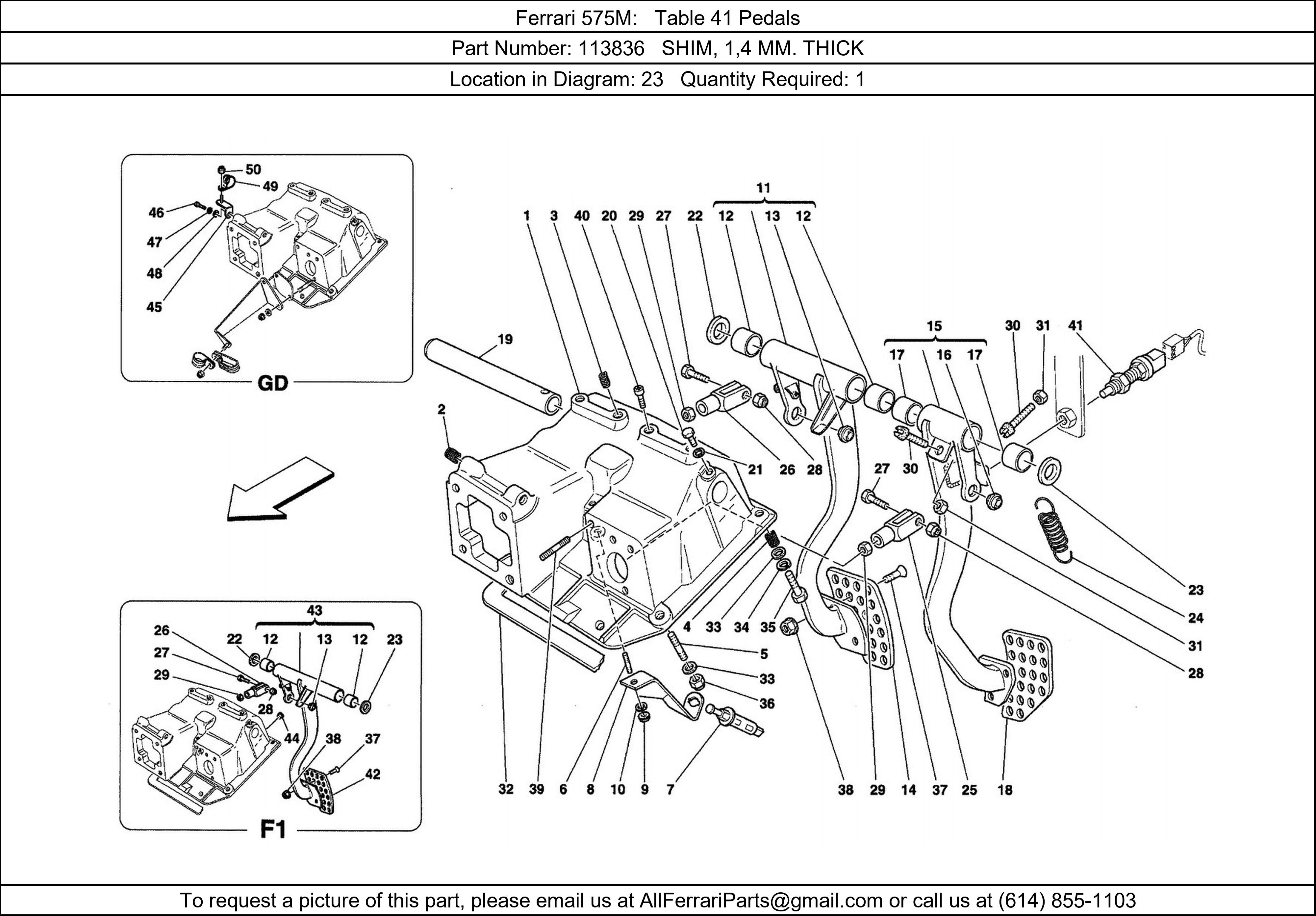 Ferrari Part 113836