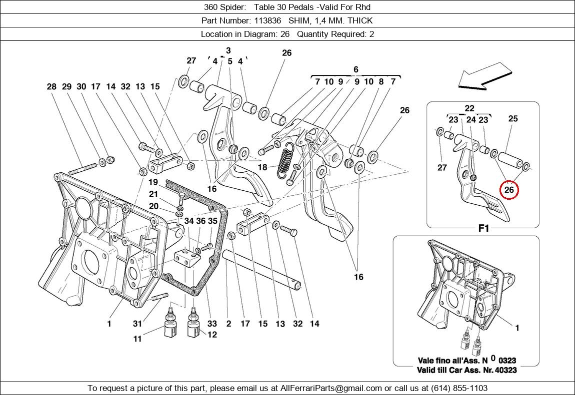 Ferrari Part 113836