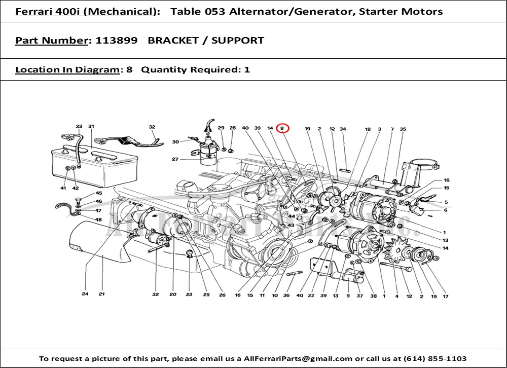 Ferrari Part 113899