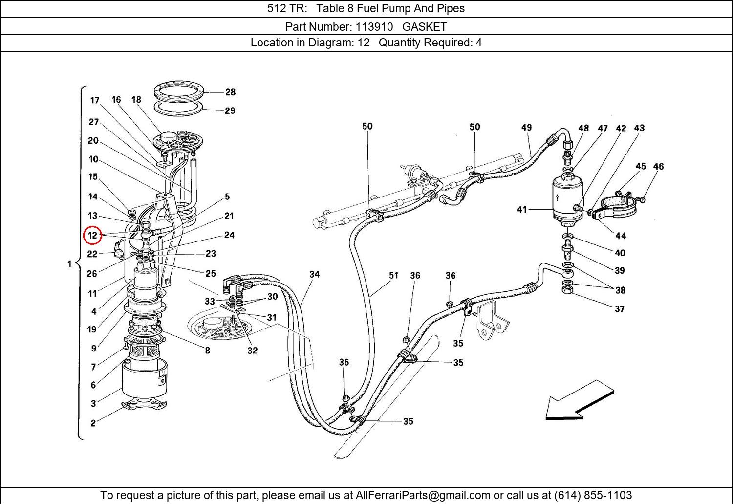 Ferrari Part 113910