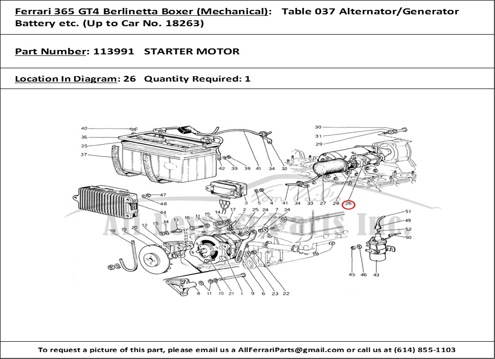 Ferrari Part 113991