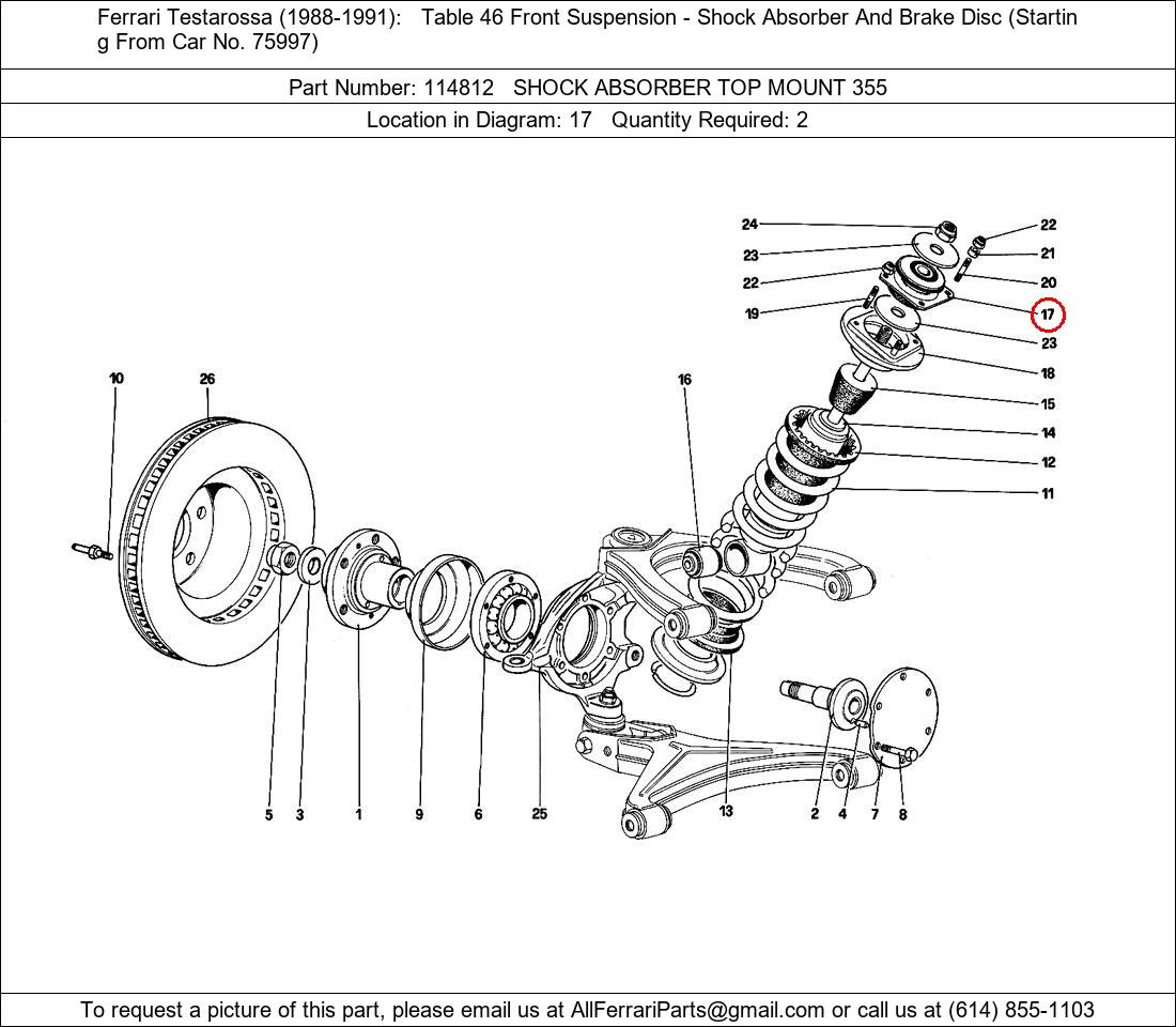 Ferrari Part 114812