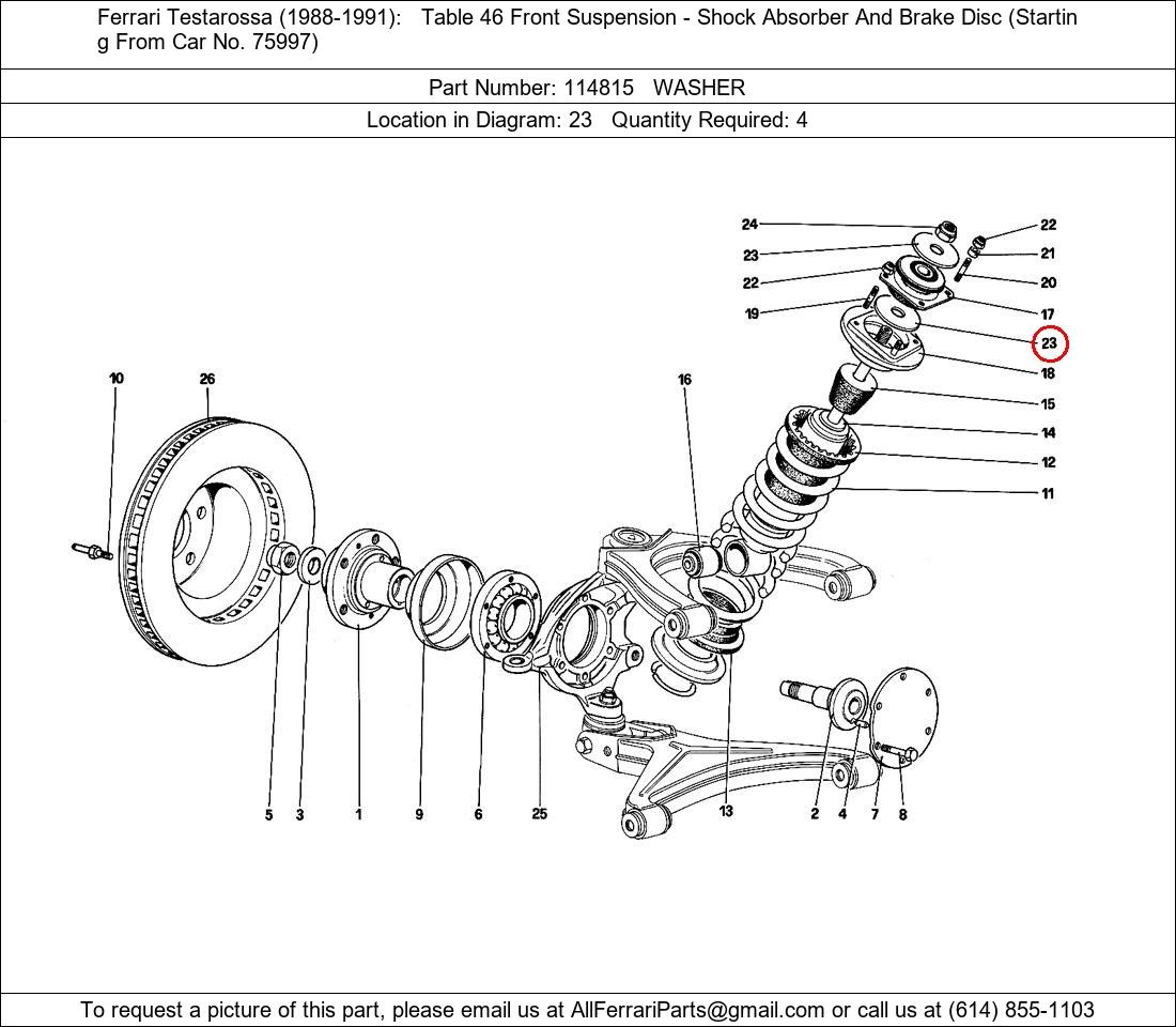 Ferrari Part 114815