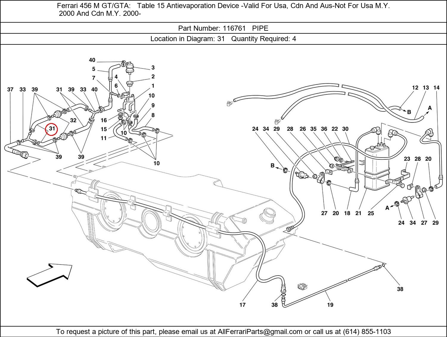 Ferrari Part 116761