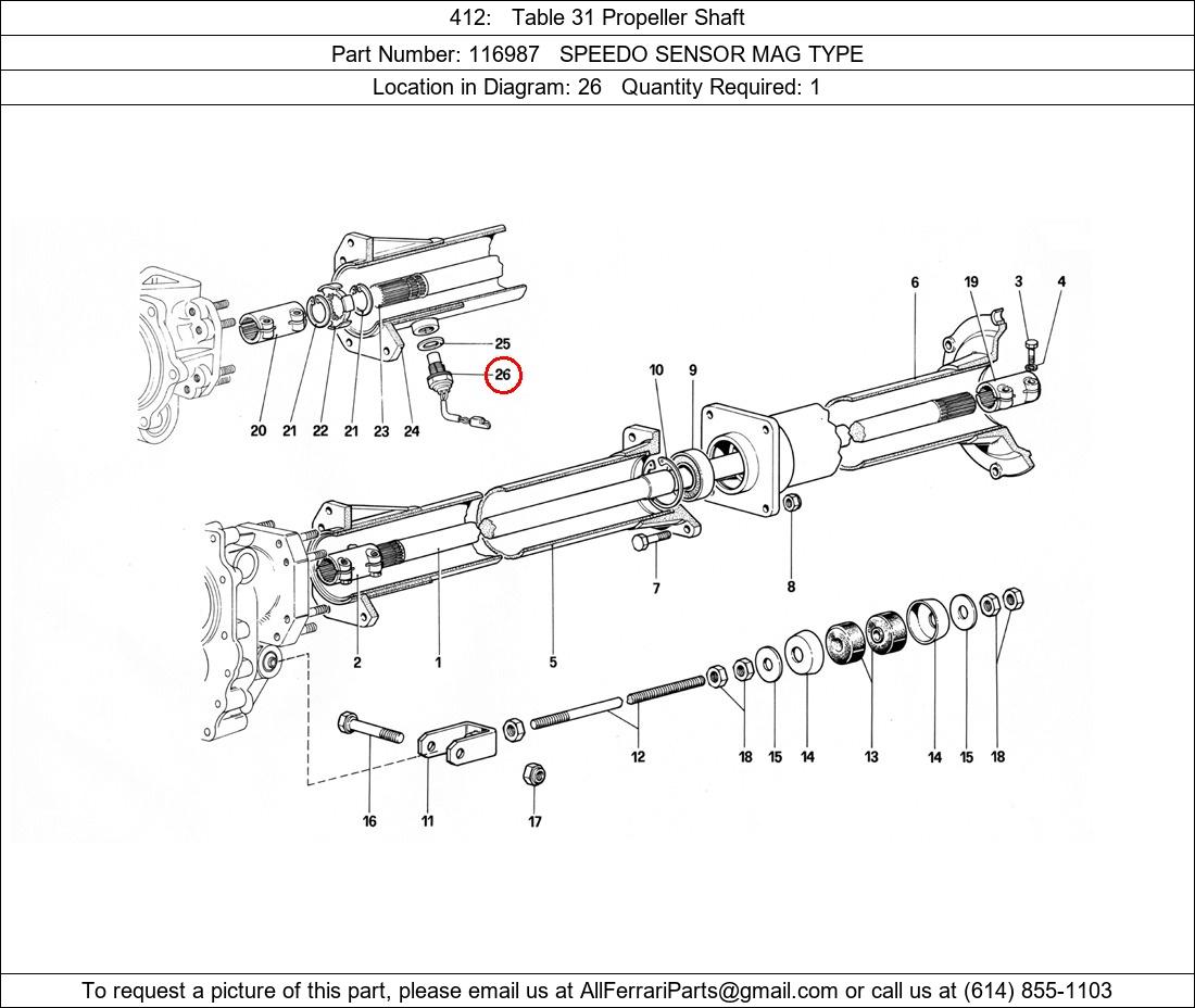 Ferrari Part 116987