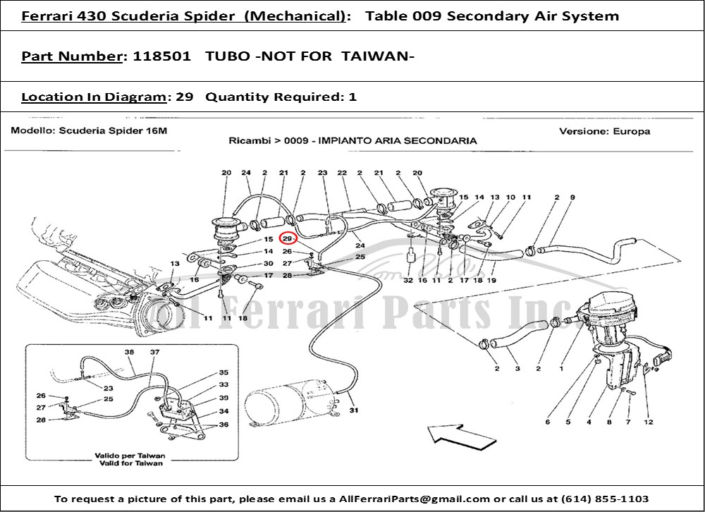 Ferrari Part 118501