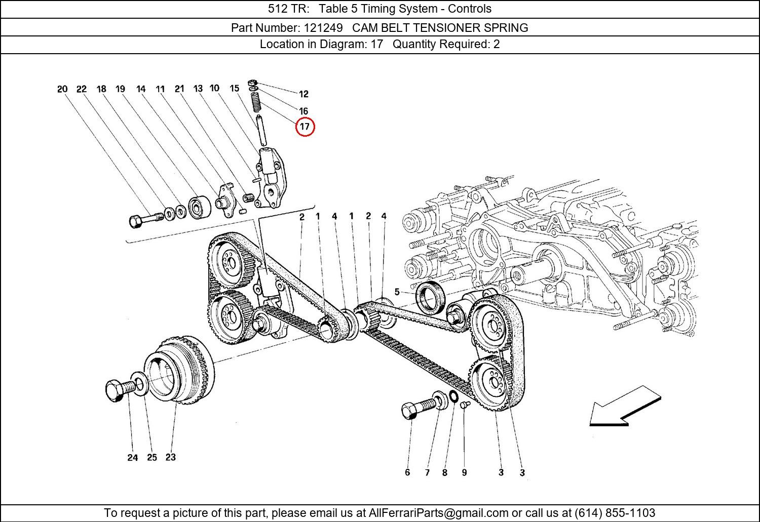 Ferrari Part 121249