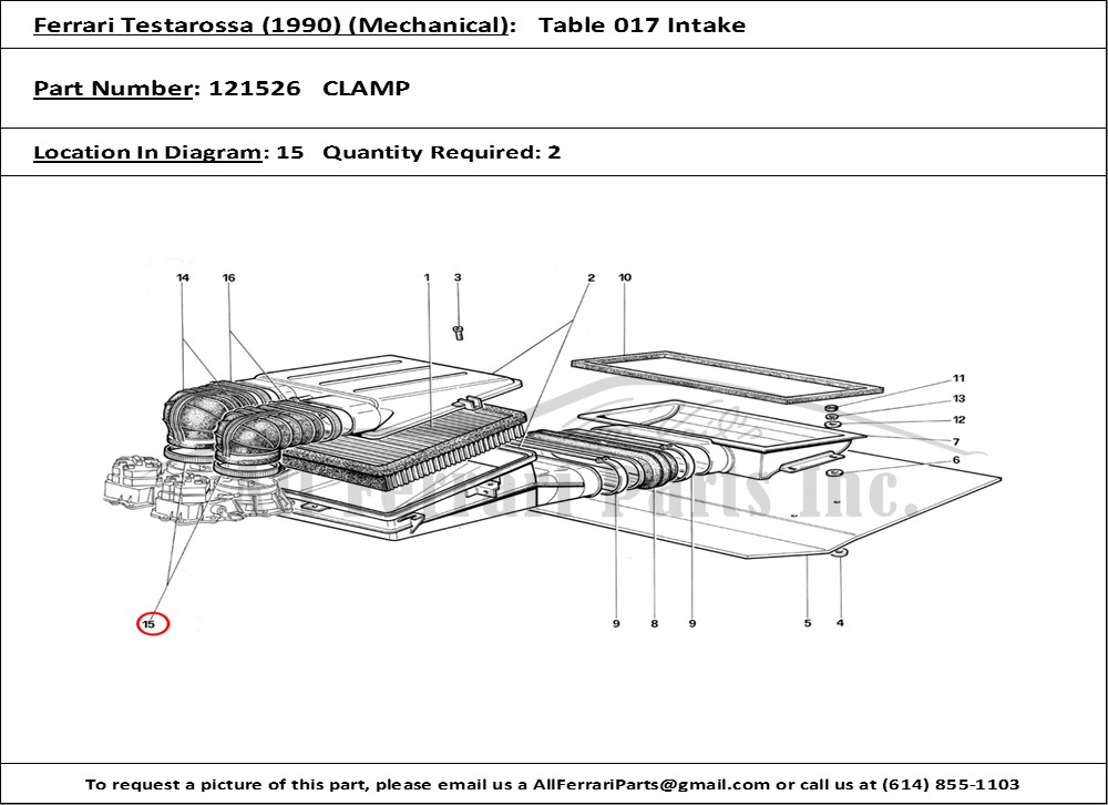 Ferrari Part 121526